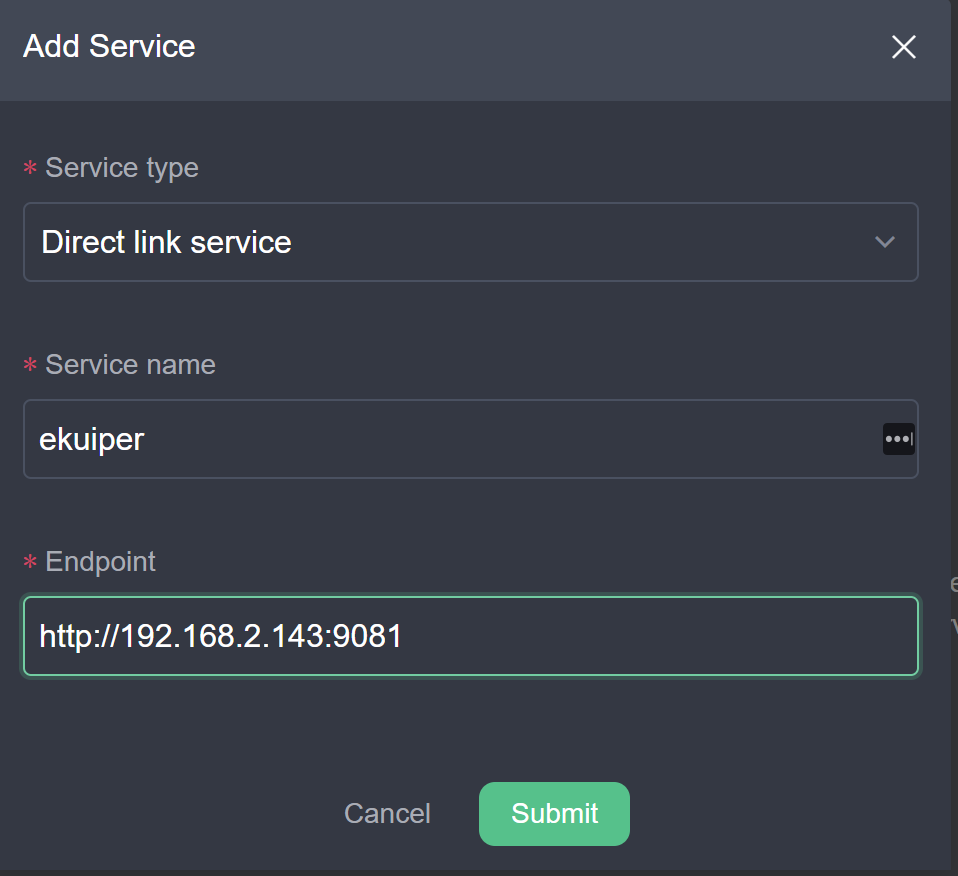 add service