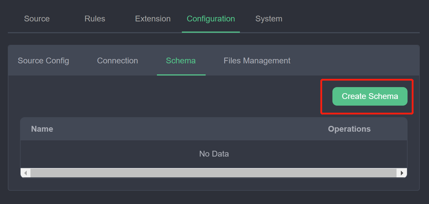 Create schema navigation path